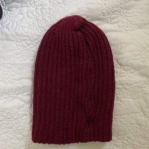 Free People | Burgundy Beanie